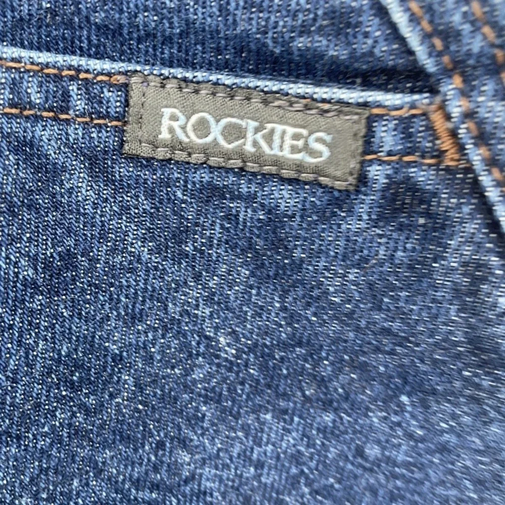 VTG Rockies Bareback Jeans Womens Sz 29/9 Dark Blue High Waist High Rise Solid